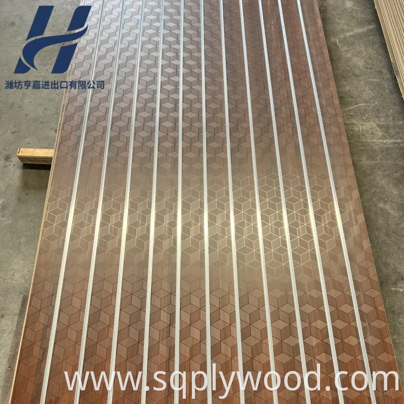 Cheap Price 15mm 17mm 18mm Slotted Decorative Wall Panel Melamine Slot MDF Board Panels